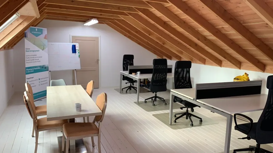 Esimene Aqqo tööruum Erve Hulsbeeki pööningul